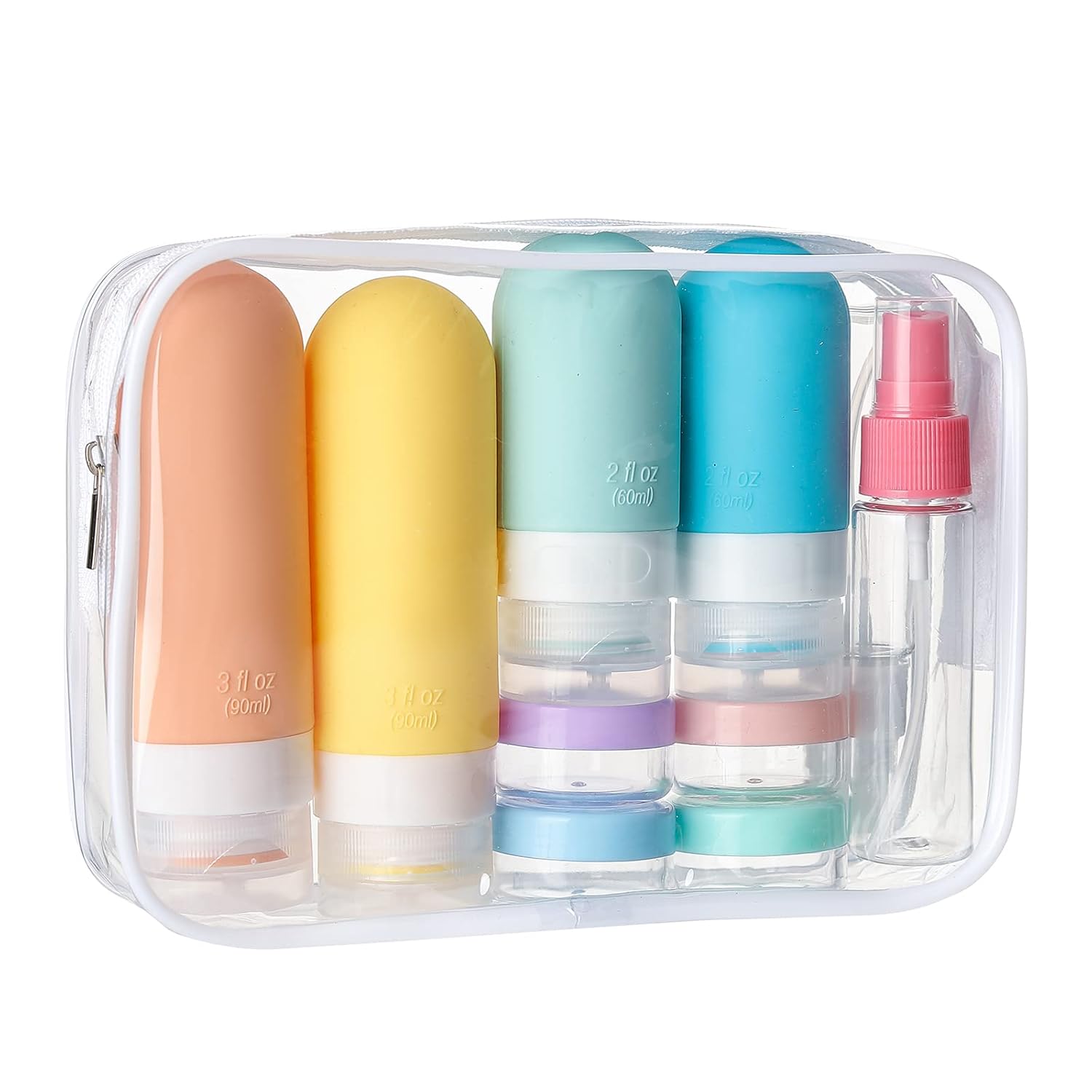 Ensemble de bouteilles de voyage